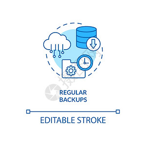 常规备份概念图标背景图片
