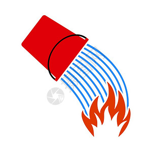 水桶灭火图标图片