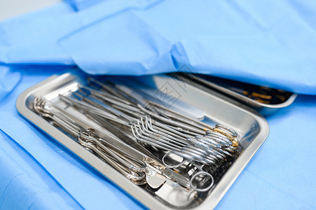 显微外科专业外科手术消毒仪器闭合无任何人手术工具和设备现代诊所外科医学和保健院疗背景