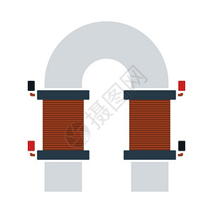 电磁铁矢量图标图片