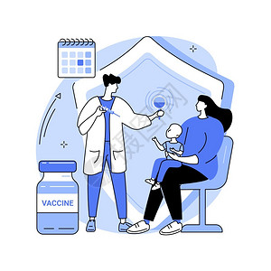 婴儿疫苗接种图片