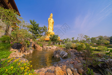 国恩寺女神关燕社佛光山泰华寺国曼谷市旅游景点标志背景
