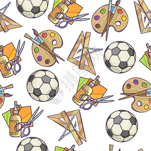 足球几何仪表矢量插画图片