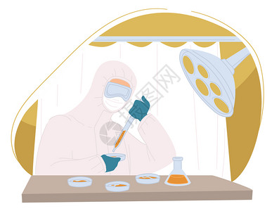 研究治疗疾病疫苗的研究人员或科学家图片
