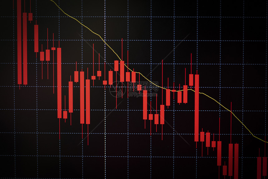 股票市场数字图表商业指数证券交易所分析投资金融显示危机股票崩溃增加收益和利润的金融影响或Forex图表图片