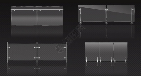 plexiglass住宅的围栏高清图片