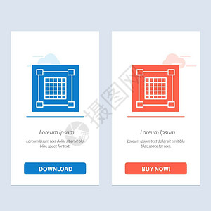 创意设计图形蓝色和红网格下载购买图片
