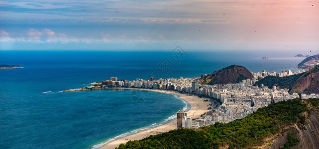 里约热内卢科帕卡巴纳海滩全景图片