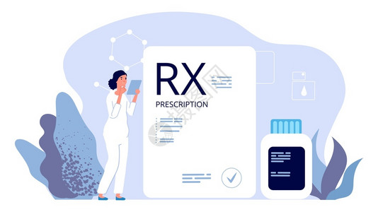 RX处方药剂师说明止痛药处方病媒业治疗物说明处方rx医药疗剂说明背景图片