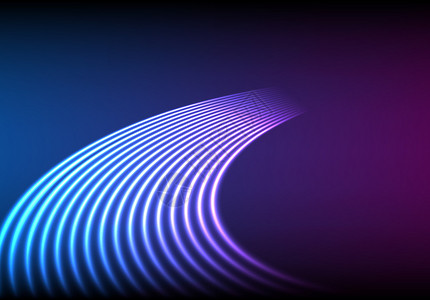 垂直霓虹灯条纹80s风格路转的Neon线背景插画