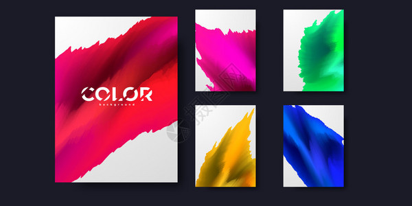 用于您图形色彩多设计布局模板的Brocure版的布局设计模板图片