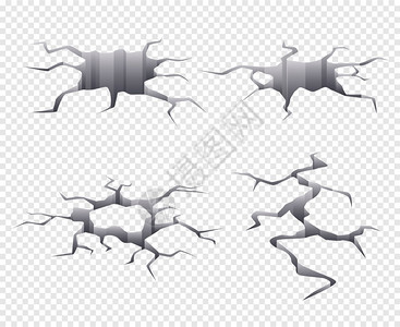 地板裂缝碎裂的土干地和死被破坏并有碎裂的矢量现实模板地震发生后显示表分裂破干和死被破坏并有碎裂的矢量现实模板插画