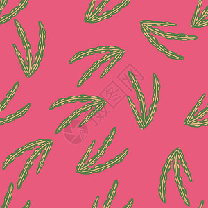 粉色海草平铺矢量背景图图片