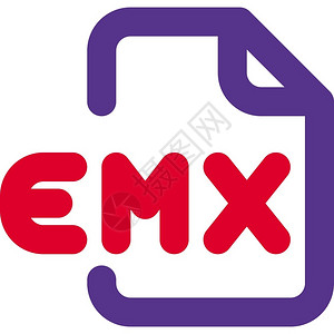 EMX文件扩展名属于音频文件类型背景图片