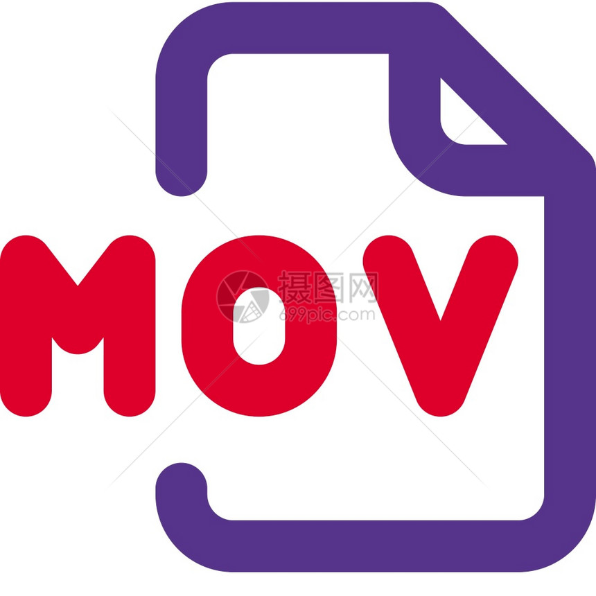 MOV文件是一个以QuickTime文件格式保存的电影文件图片