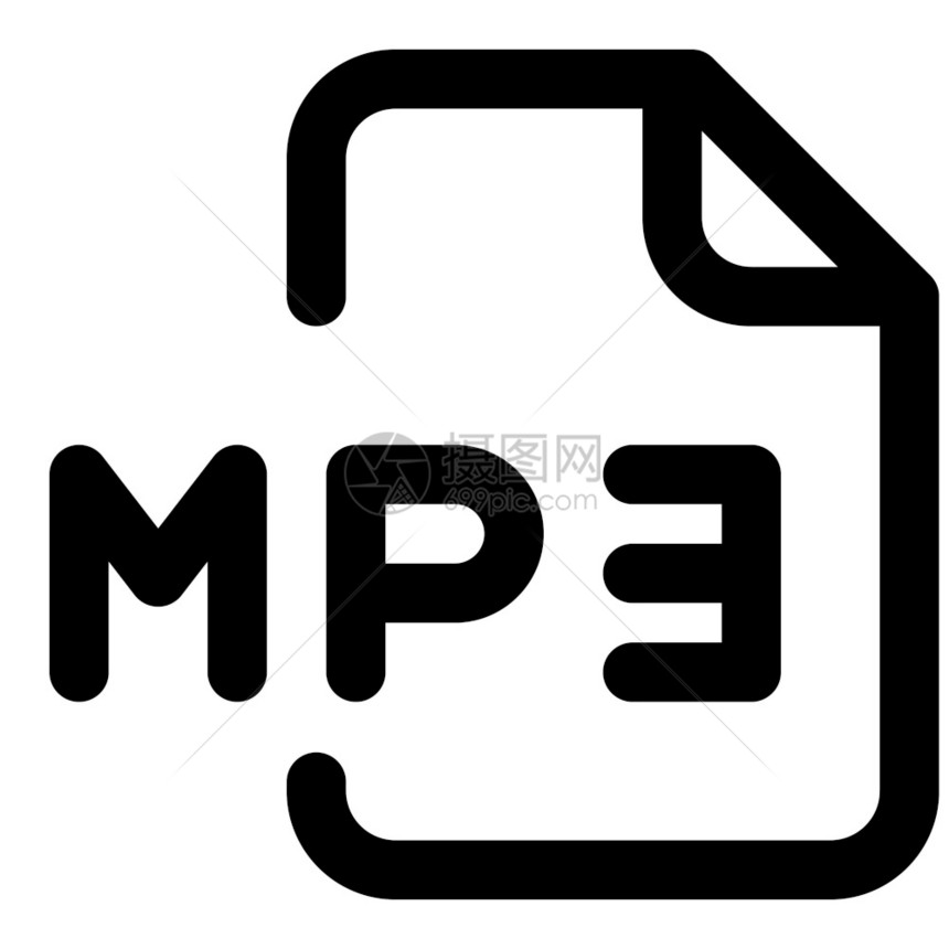 作为文件格式的MP3通常指定包含基础流音频编码数据的文件图片