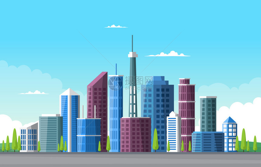 SkyCity建筑城市风景天线业务说明图片