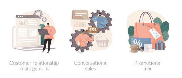 客户关系管理谈话销售促组合客户关系管理插图图片