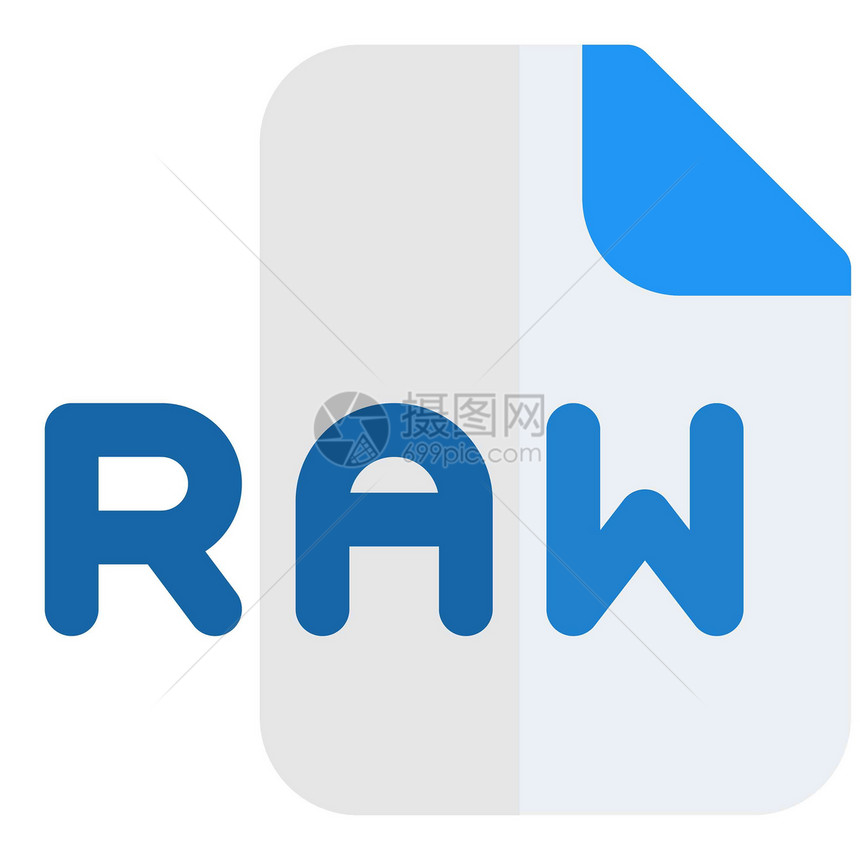 RAW用于以原始形式存储未压缩音频的文件格式图片