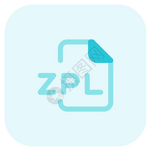 ZPL文件扩展名是与免费Zune软件相关的文格式背景图片