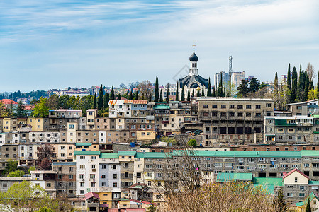 索契省贫民窟住宅车库背景图片