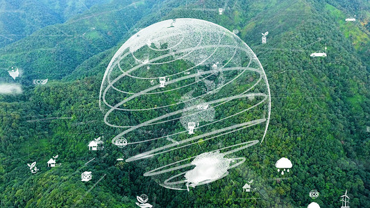 森林碳汇通过利用可再生资源技术减少污染和碳排放实现未来环境保护和可持续环境SG现代化发展背景