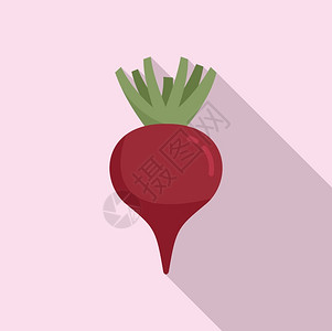 农场甜菜图标用于网络设计的农场甜菜矢量图标的简单插农场甜菜标平板风格图片