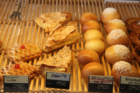 法国面包店的和糕点萨比亚高清图片素材