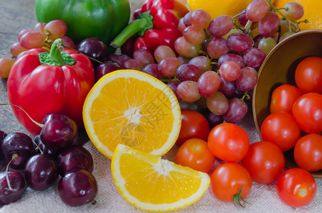 混合水果和蔬菜混合水果和蔬菜促进健康图片