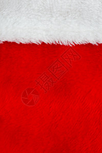 红皮和白圣诞老人服装的一部分图片