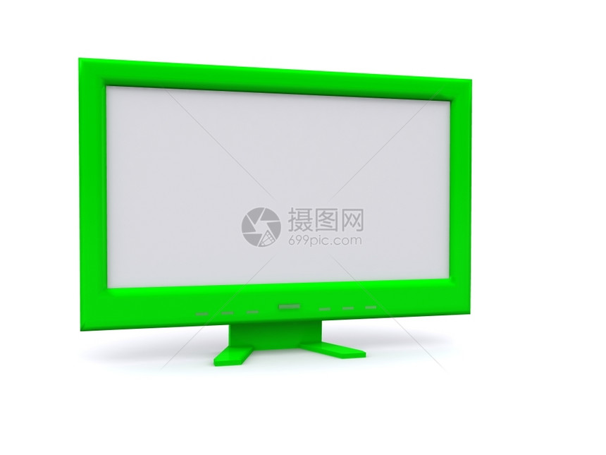 LCD监控器技术办公室3D图片