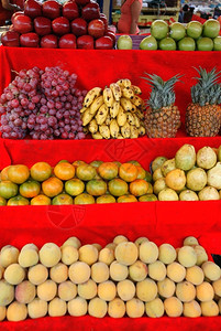马拉开波委内瑞拉西部Maracaibo镇水果市场的人们背景
