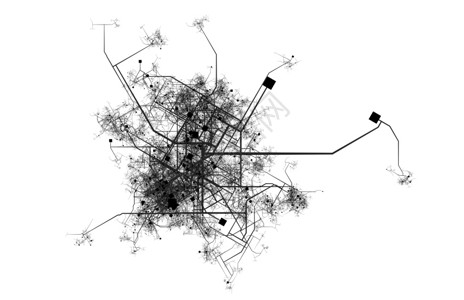 虚构城镇道路和街道的城市城市图片
