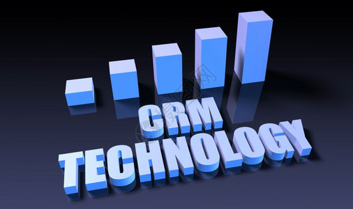 Crm技术Crm图表3d蓝色和黑展览高清图片素材
