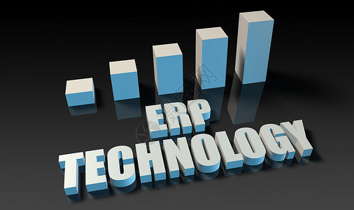 Erp技术图表3d蓝色和黑黑色高清图片素材