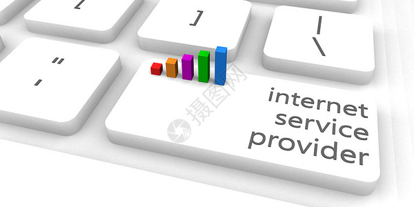 互联网服务提供商或互联网服务提供者作为概念图片
