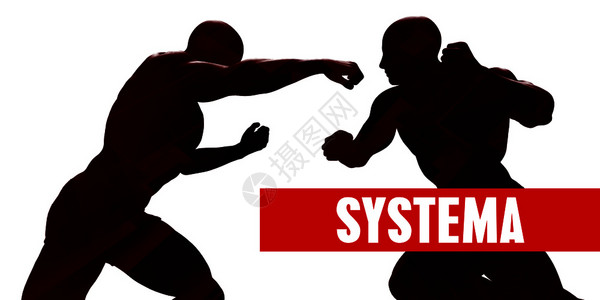Systema级配有两个男子战斗的休维特背景图片