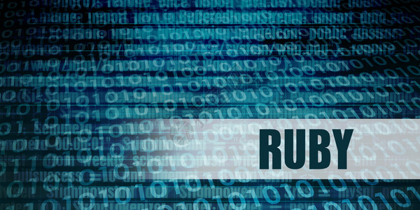Ruby发展语言作为一种编码概念背景图片