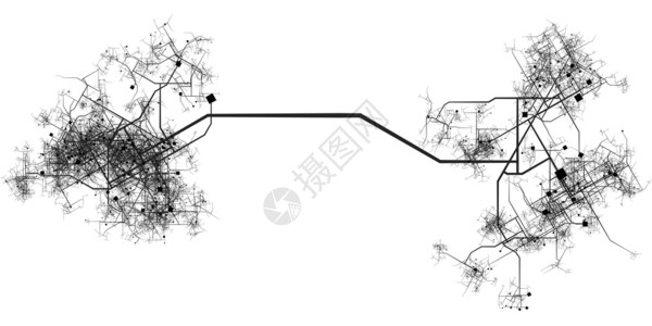 城市发展和扩大的运输系统图片