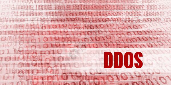 红色二元危险背景的Ddos警报Ddos图片