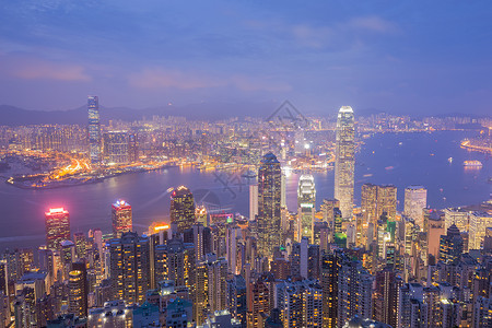 香港夜市峰的风景图片