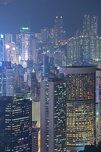 香港夜市峰的风景背景图片