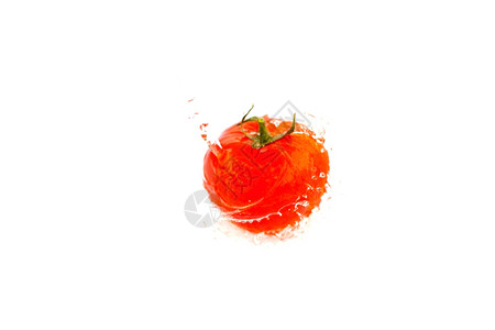 白的西红柿喷洒着白的西红柿图片