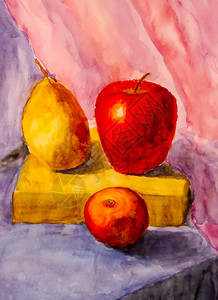 桌上有梨子和苹果桌上还有梨和苹果桌上还有苹果和梨子图片