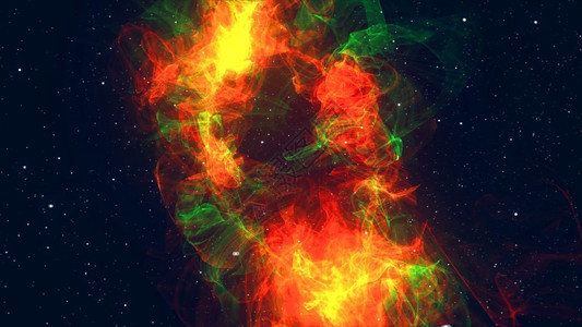 彩色空间背景发光星系彩色空间背景发光星系三维渲染图片