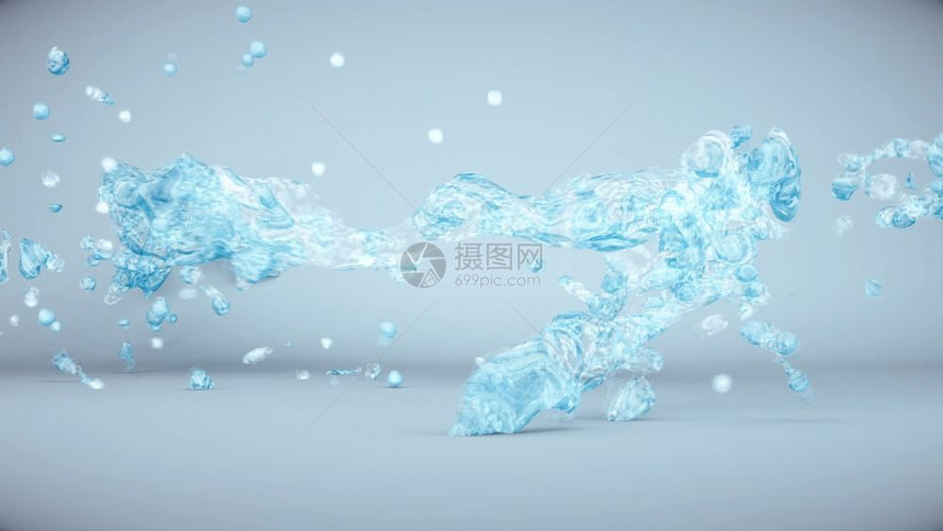 CG动画水流CG动画水流数字背景3d图片