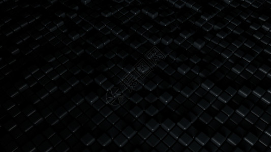 黑色立方体摘要背景黑色立方体摘要背景3d投影图片