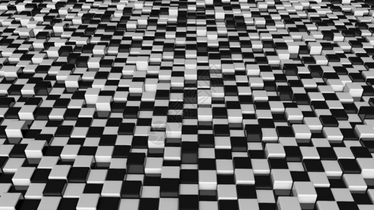 摘要立方体带黑白的未来背景带反射的立方体带反射的立方体图片