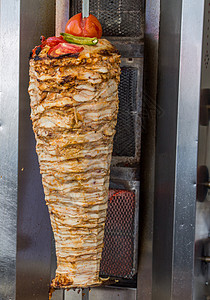 多纳烤肉串土耳其式的烤肉背景
