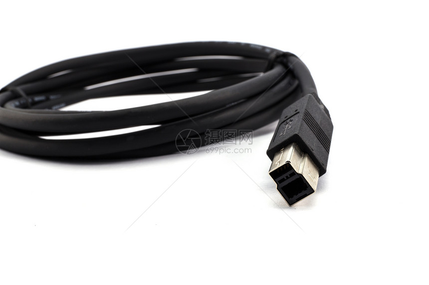 USB30有线孤立白背景图片